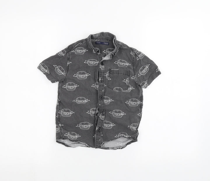 NEXT Boys Black   Basic Button-Up Size 6 Years