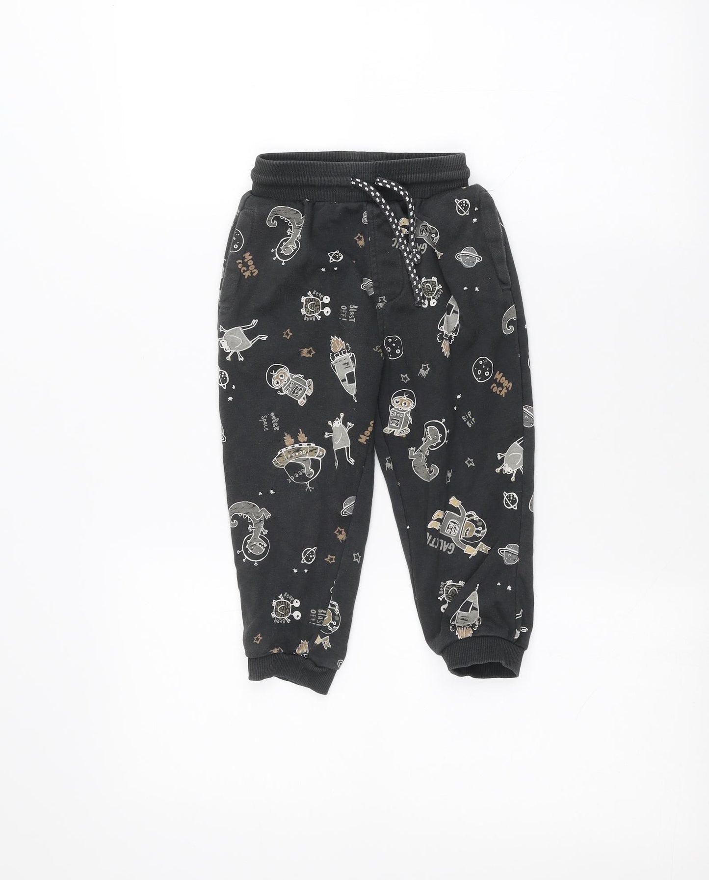 George Boys Black   Sweatpants Trousers Size 2-3 Years
