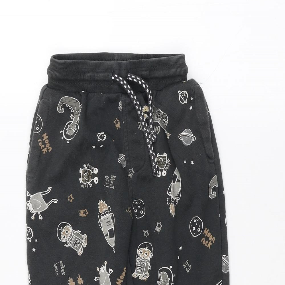 George Boys Black   Sweatpants Trousers Size 2-3 Years