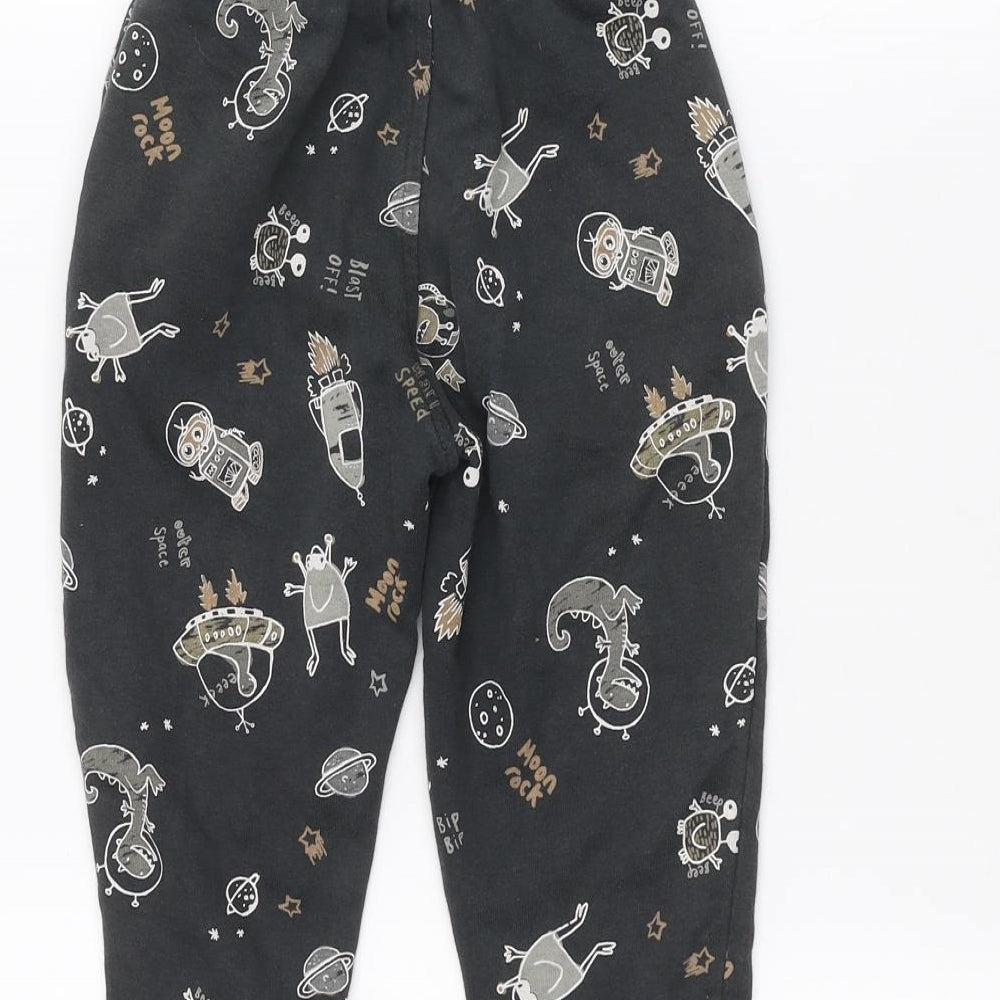 George Boys Black   Sweatpants Trousers Size 2-3 Years
