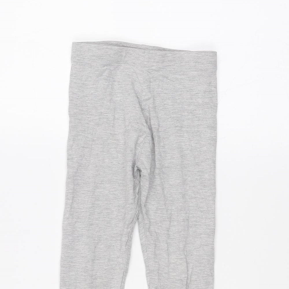 Marks and Spencer Girls Grey   Jogger Trousers Size 4-5 Years