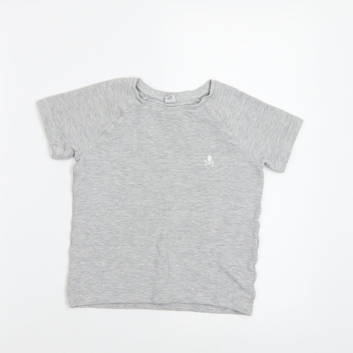TU Girls Grey Basic T-Shirt Size 6 Years