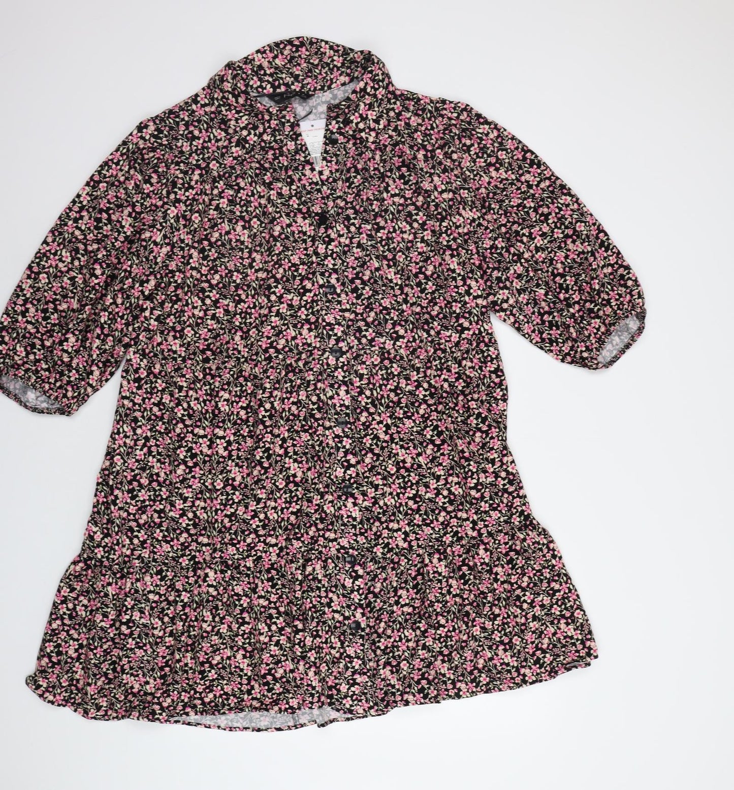 F&F Womens Pink Floral  A-Line  Size 14