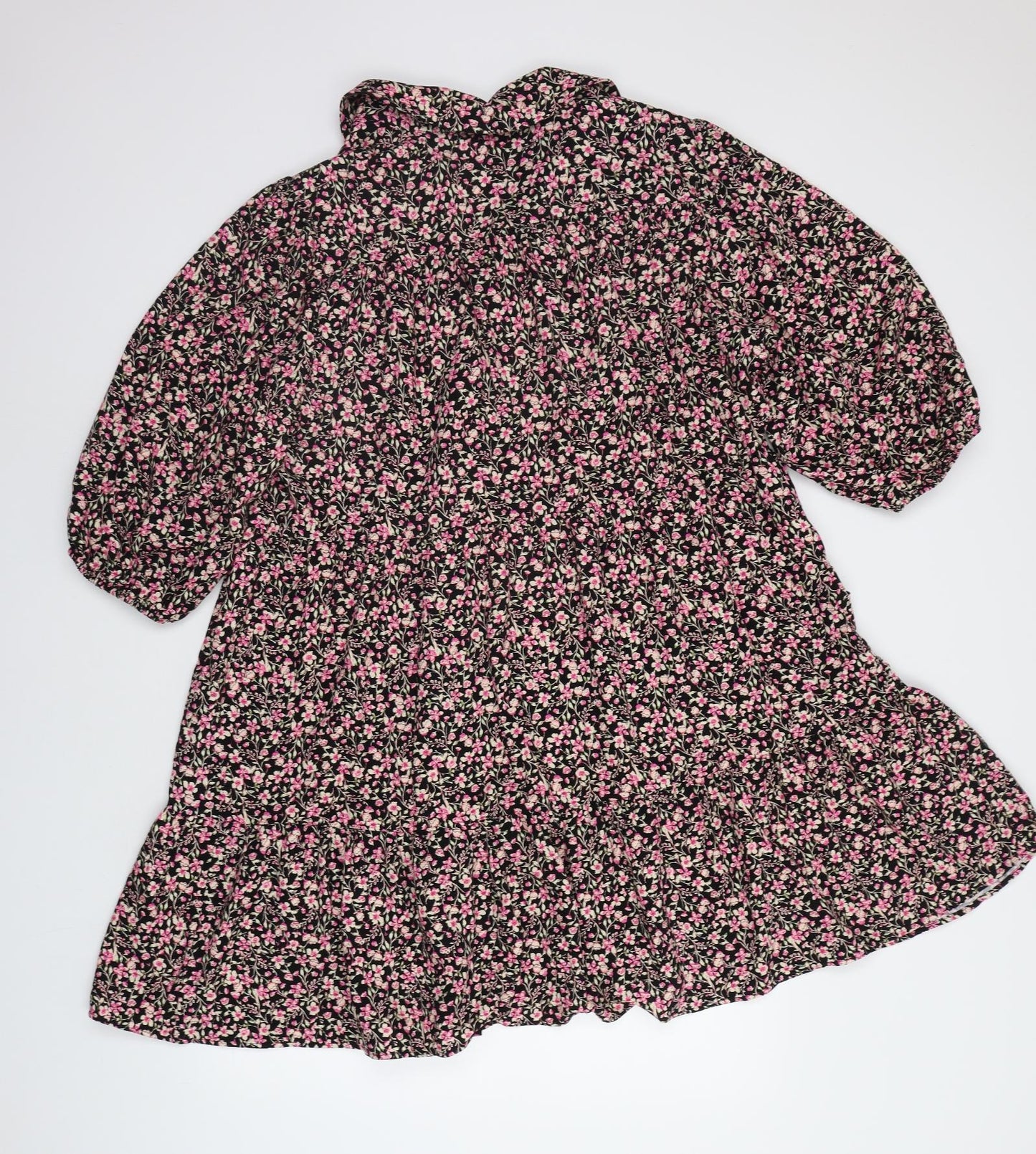 F&F Womens Pink Floral  A-Line  Size 14