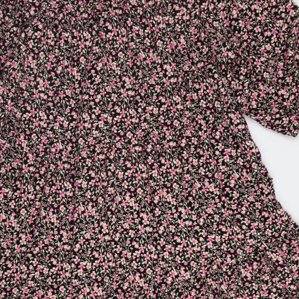 F&F Womens Pink Floral  A-Line  Size 14