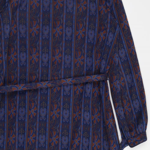 Eastex Womens Blue Geometric  A-Line  Size 18