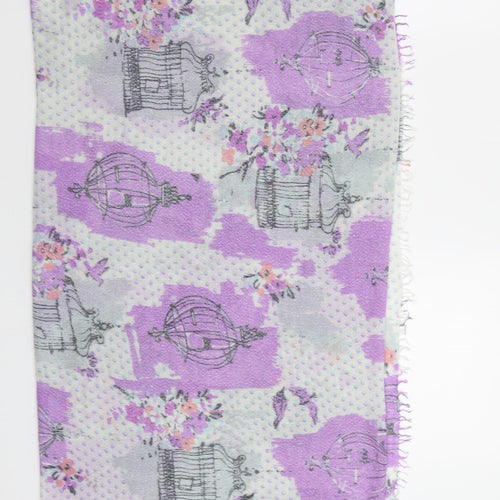 Preworn Womens Purple Floral   Shawl/Wrap