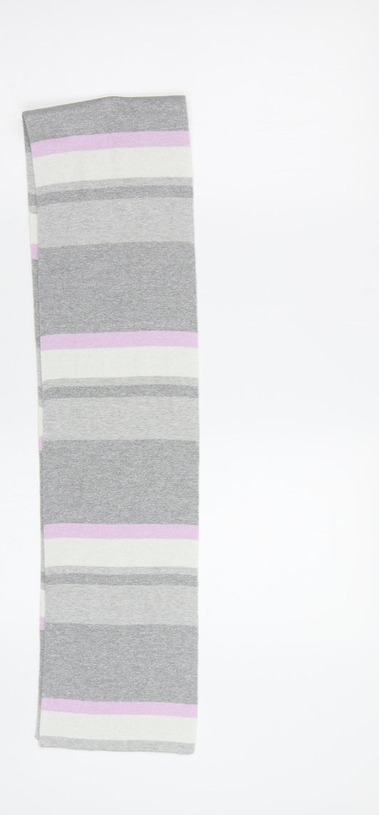 Front view of Preworn women’s multicoloured striped scarf