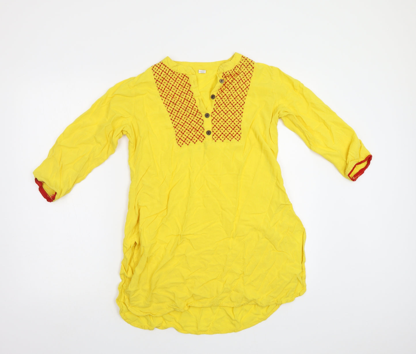 Preworn Womens Yellow   Basic Blouse Size L