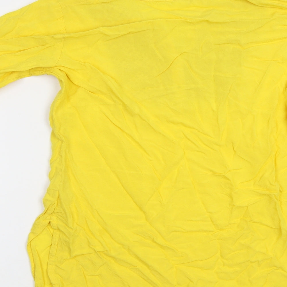 Preworn Womens Yellow   Basic Blouse Size L