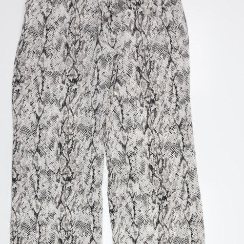M&S Womens Grey Animal Print   Pyjama Pants Size 14