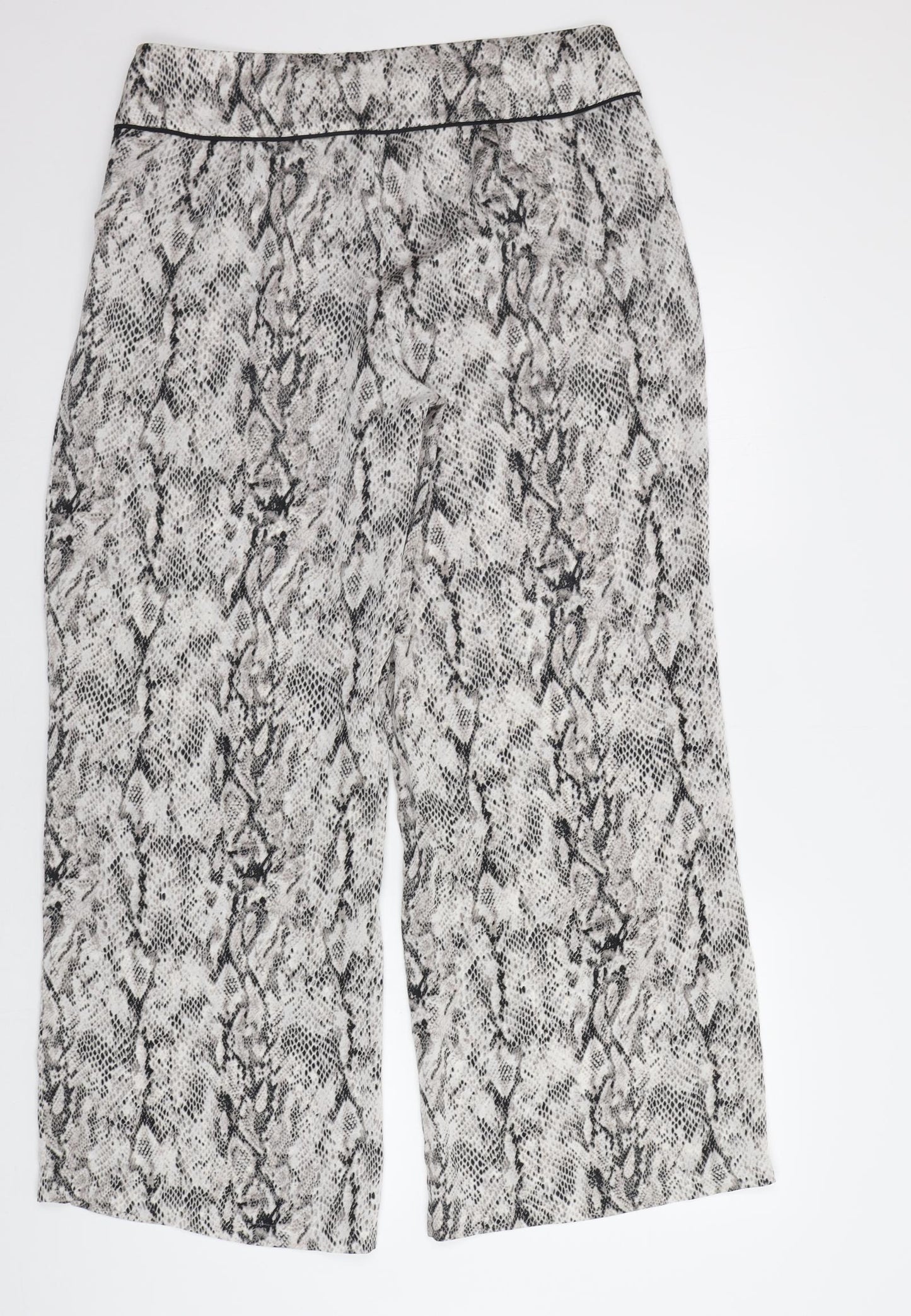 M&S Womens Grey Animal Print   Pyjama Pants Size 14