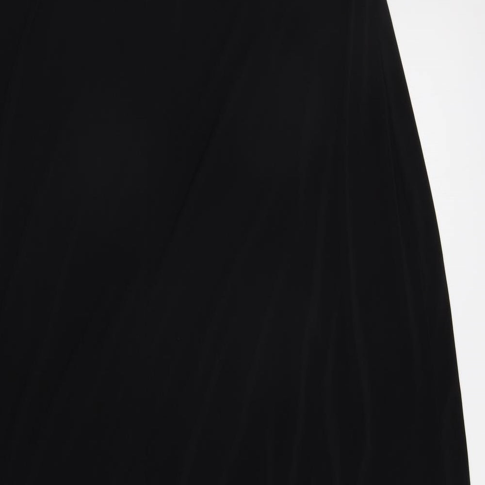 Preworn Womens Black Geometric  A-Line  Size 26