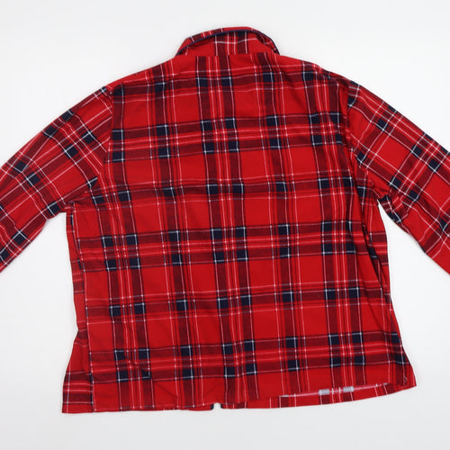 Peacocs Womens Red Check  Top Pyjama Top Size 16