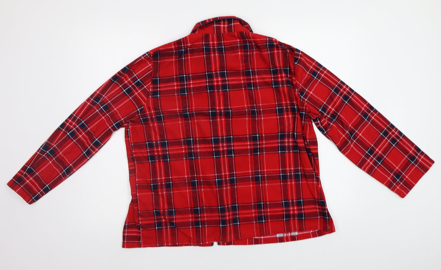 Peacocs Womens Red Check  Top Pyjama Top Size 16