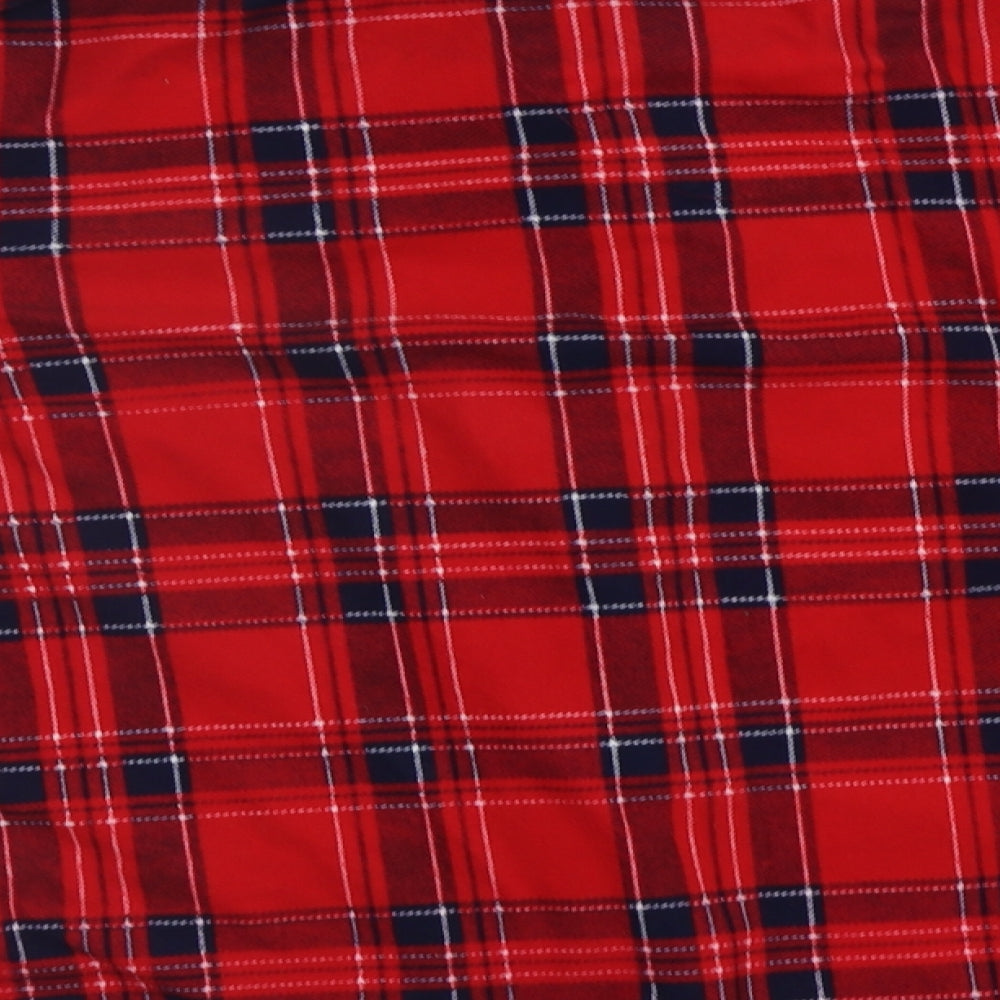Peacocs Womens Red Check  Top Pyjama Top Size 16