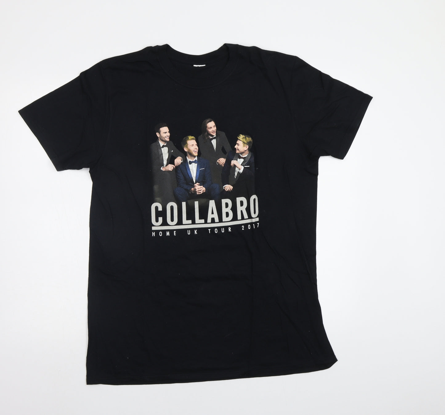 Preworn Mens Black    T-Shirt Size M  - Collabro