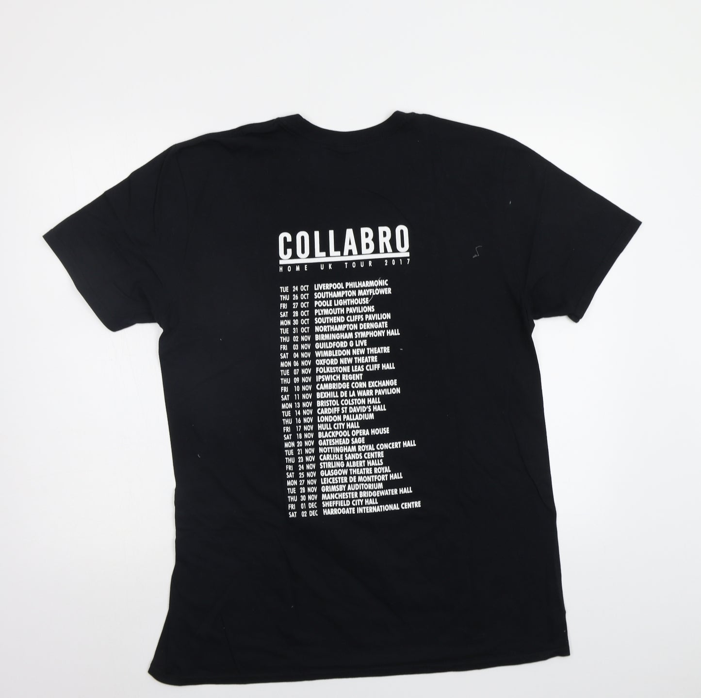 Preworn Mens Black    T-Shirt Size M  - Collabro