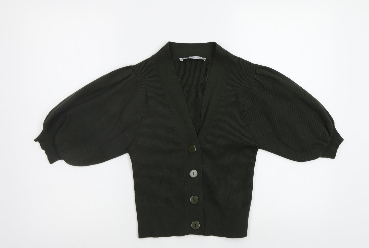 Zara Womens Green   Cardigan Jumper Size S