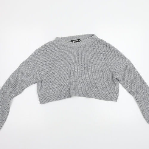 Missguided Womens Grey   Pullover Jumper Size M