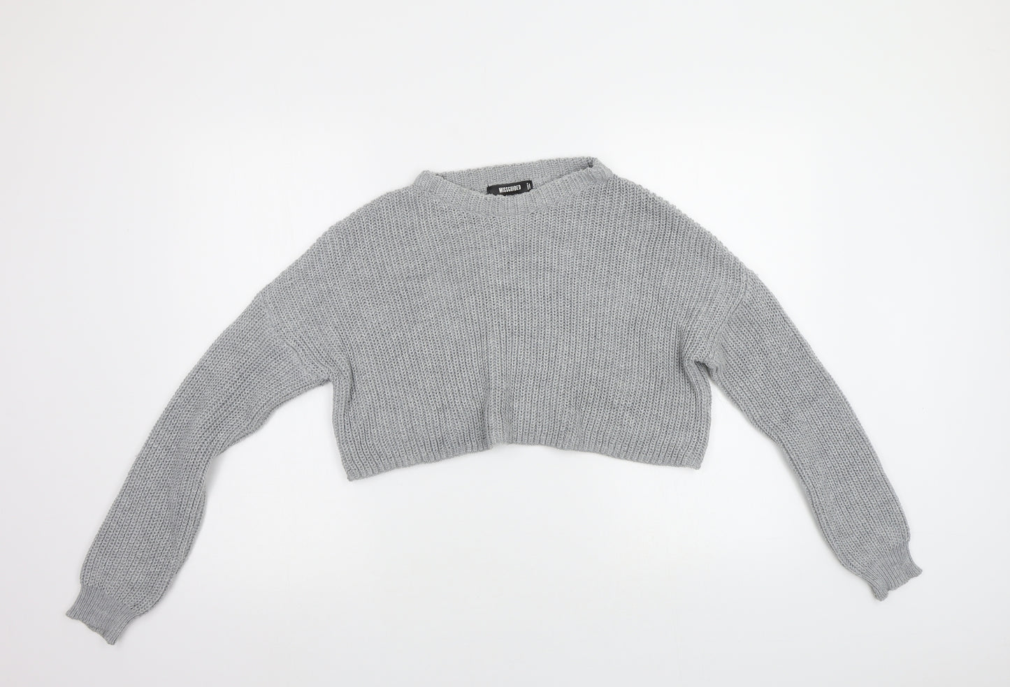 Missguided Womens Grey   Pullover Jumper Size M