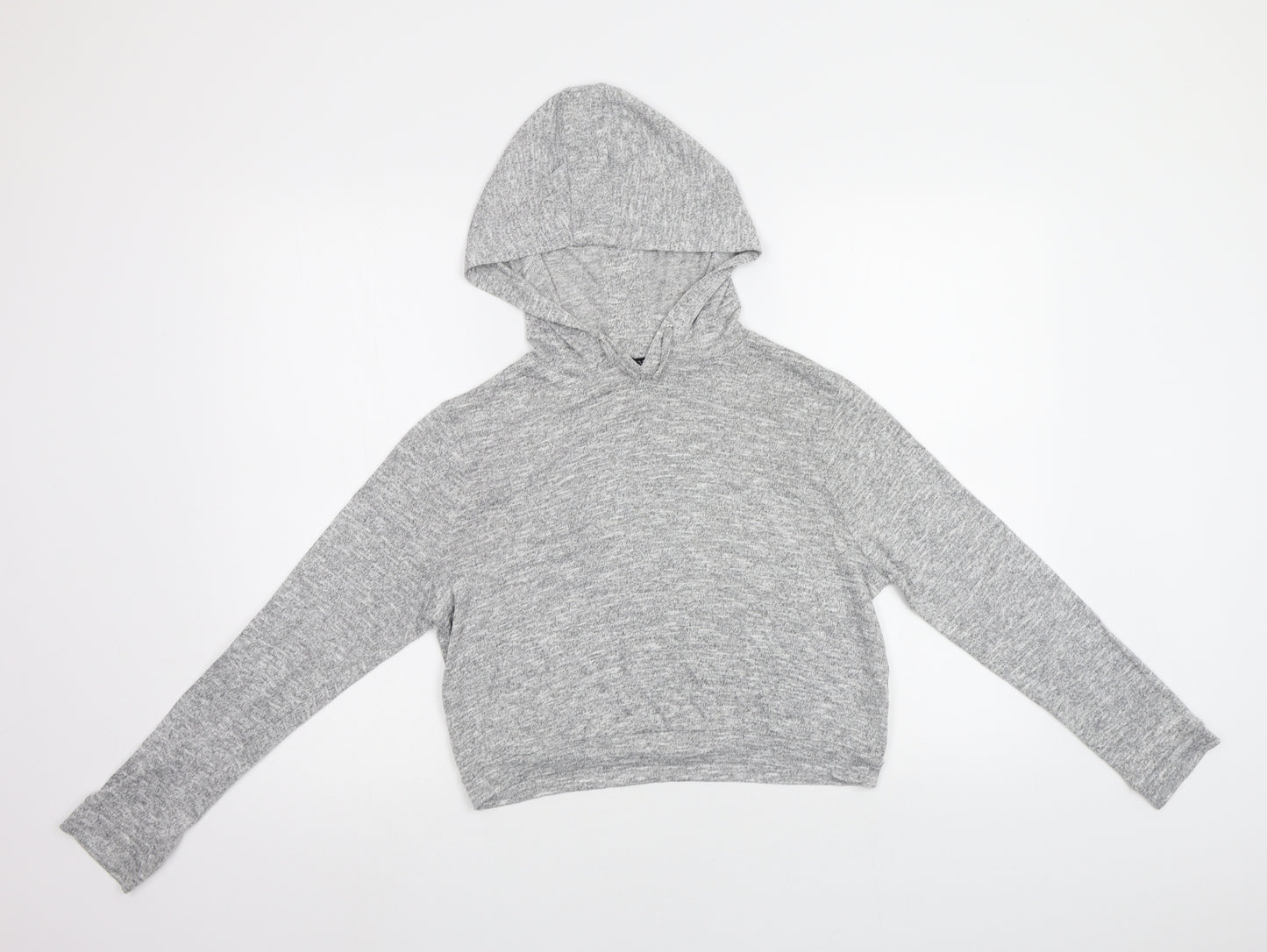 New Look Girls Grey   Pullover Hoodie Size 12 Years