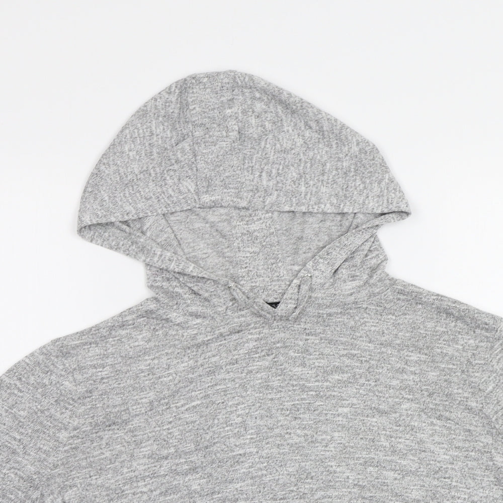 New Look Girls Grey   Pullover Hoodie Size 12 Years