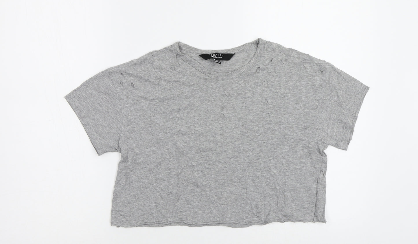 New Look Girls Grey   Basic T-Shirt Size 10-11 Years