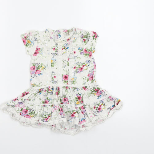 NEXT Baby White Floral  A-Line  Size 12-18 Months