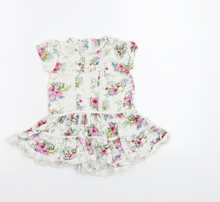 NEXT Baby White Floral  A-Line  Size 12-18 Months