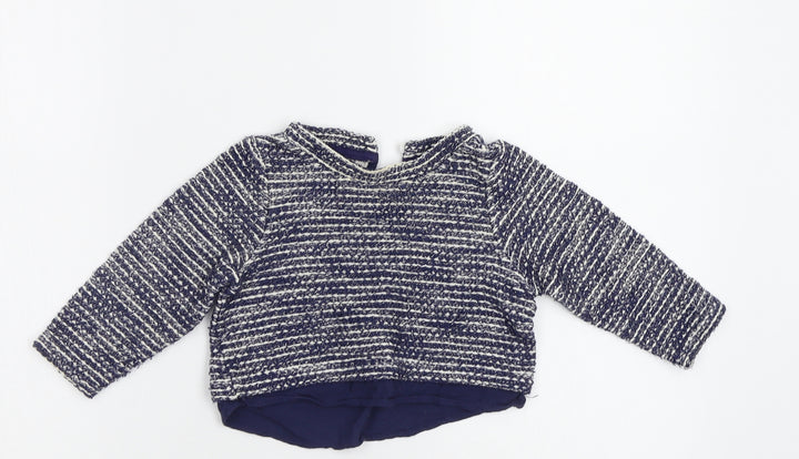 Dunnes Stores Girls Blue Pullover Jumper Size 3 Years