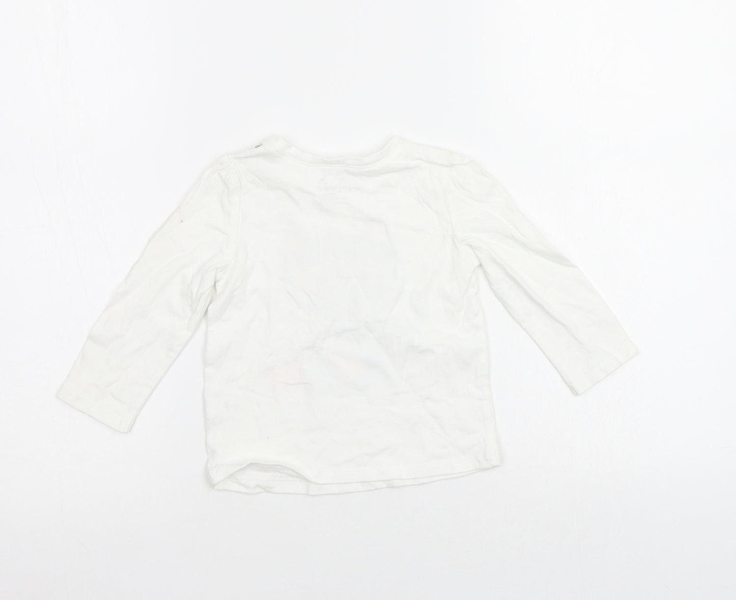 Jumping Beans Baby White   Basic T-Shirt Size 18-24 Months  - Cat