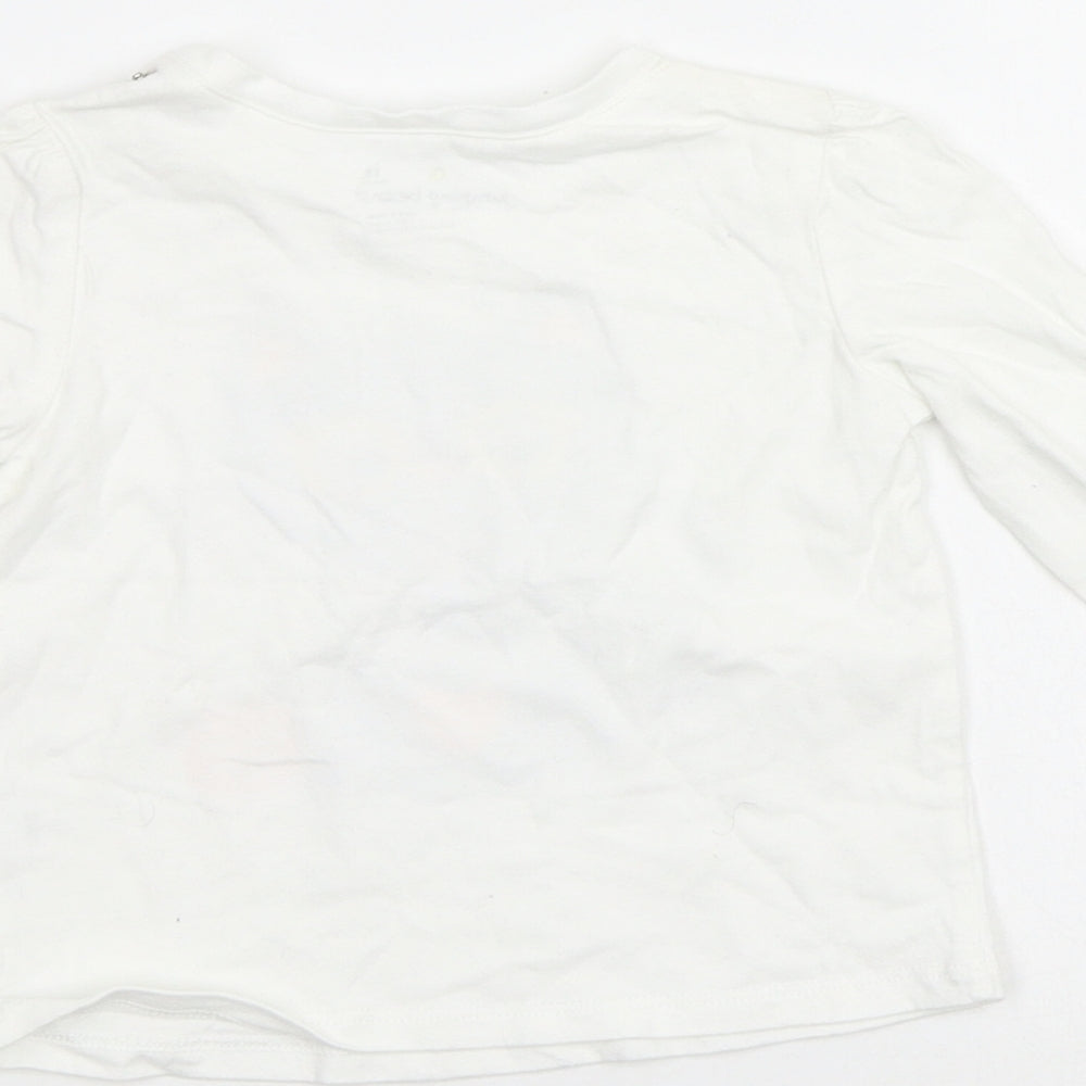 Jumping Beans Baby White   Basic T-Shirt Size 18-24 Months  - Cat