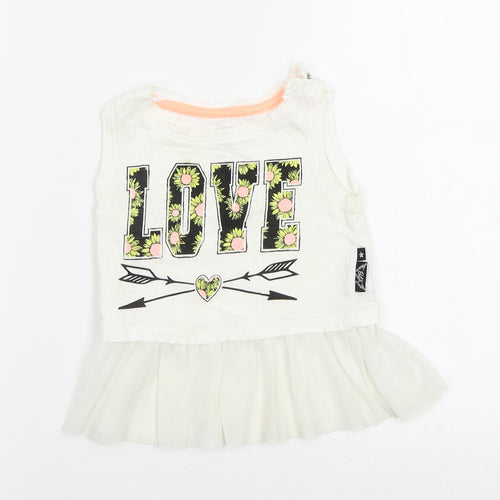 Baby K Baby White   Basic Tank Size 12-18 Months