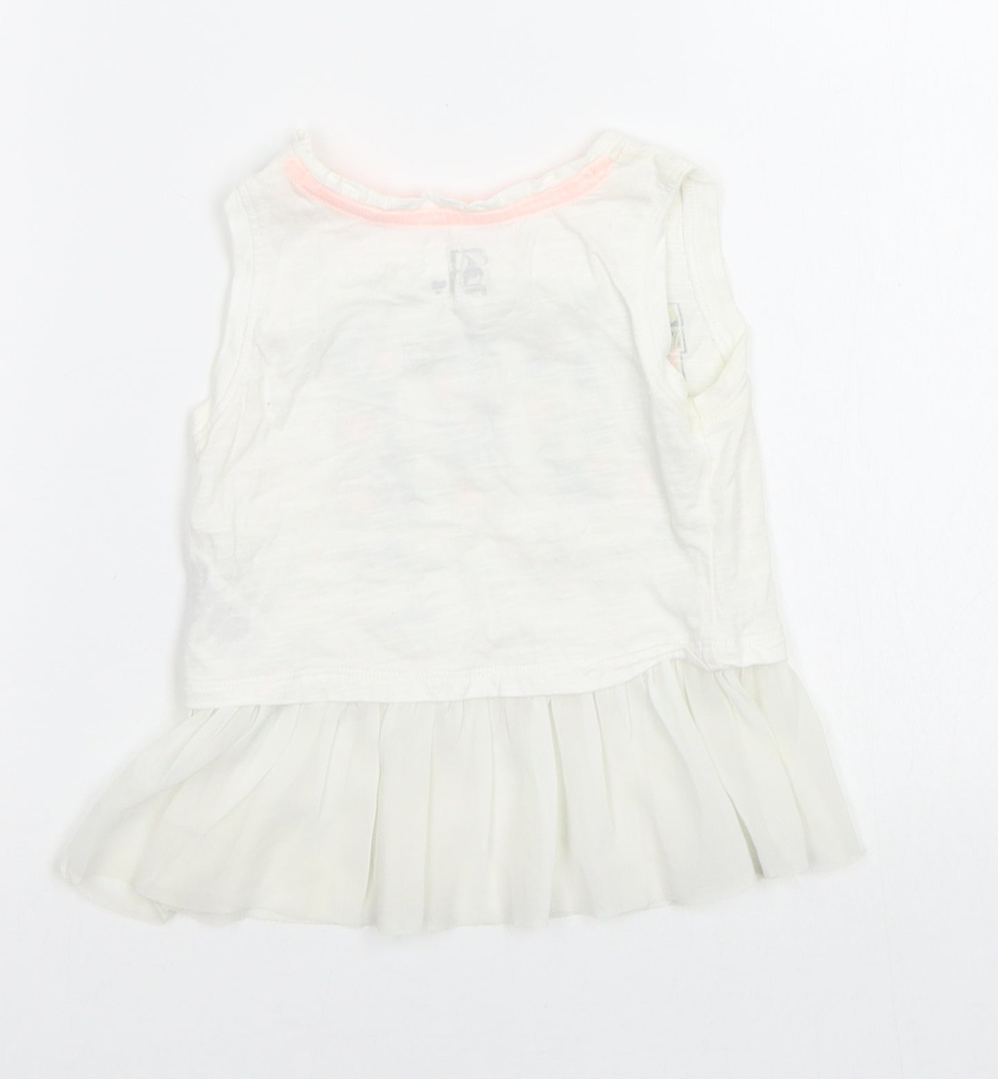 Baby K Baby White   Basic Tank Size 12-18 Months