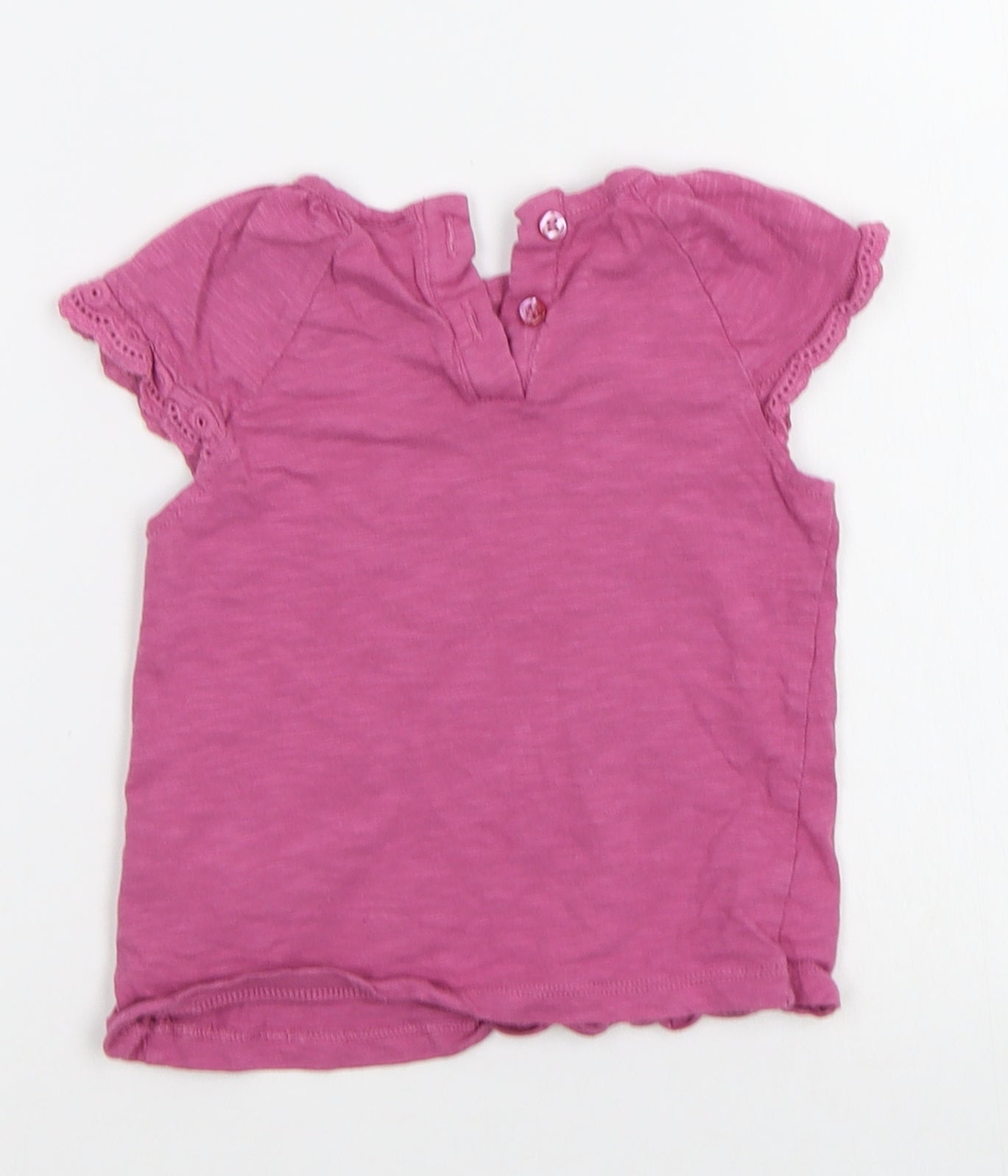 F&F Baby Pink   Basic T-Shirt Size 12-18 Months  - Heart