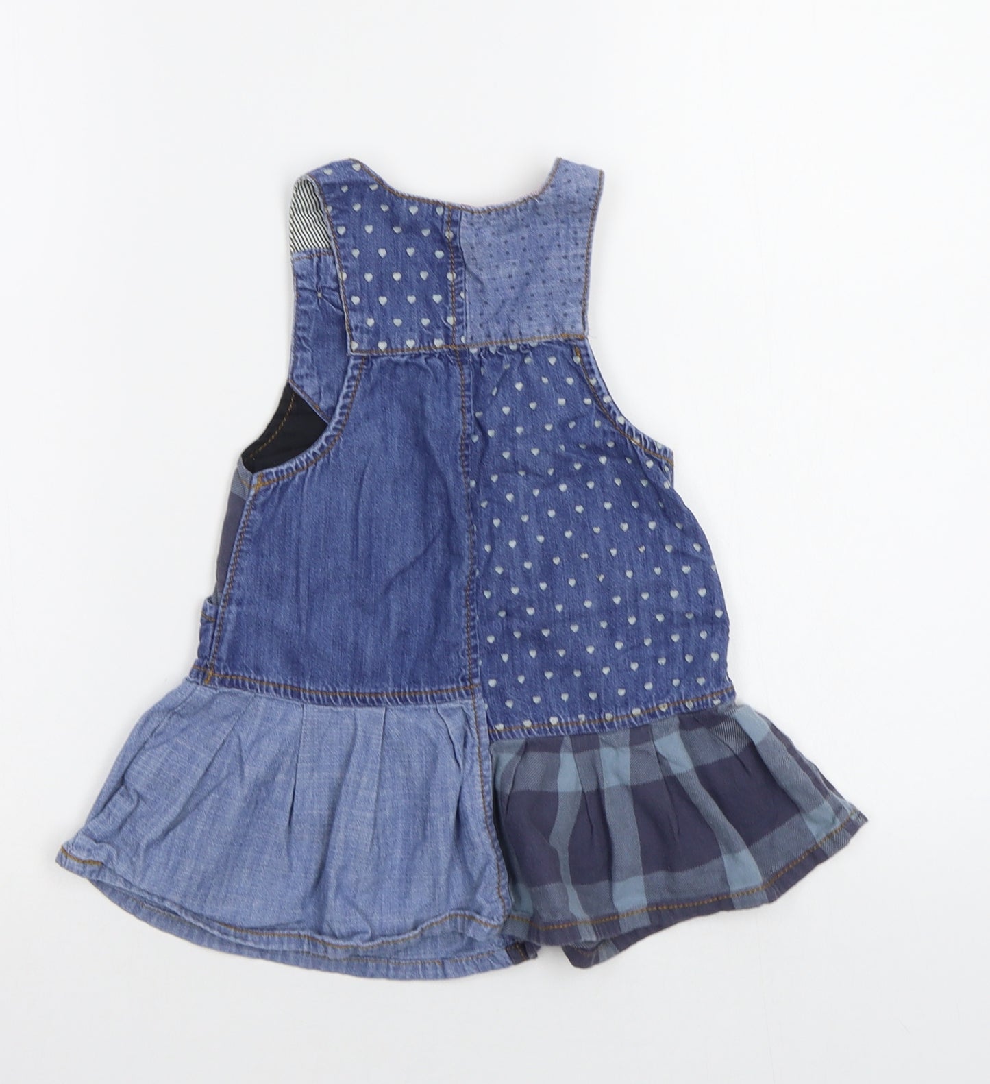NEXT Baby Blue Check  A-Line  Size 12-18 Months