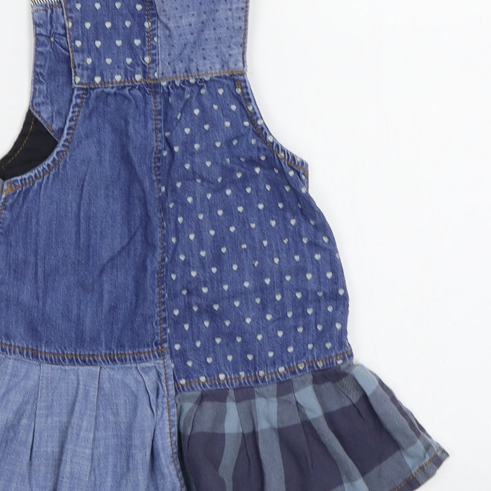 NEXT Baby Blue Check  A-Line  Size 12-18 Months