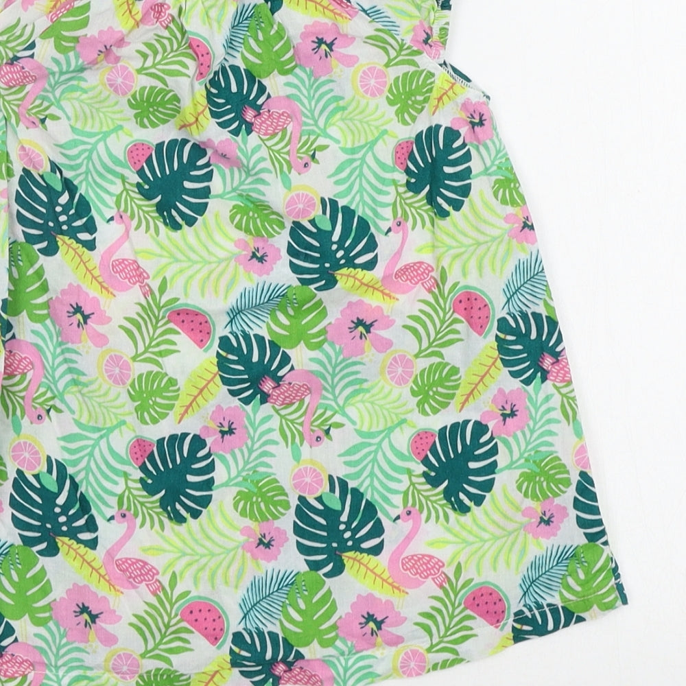 H&M Baby Green Floral  A-Line  Size 9-12 Months