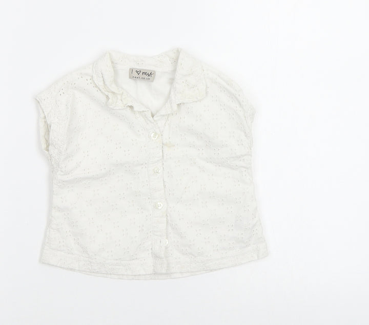 Next Baby White Basic Button-Up Size 12-18 Months