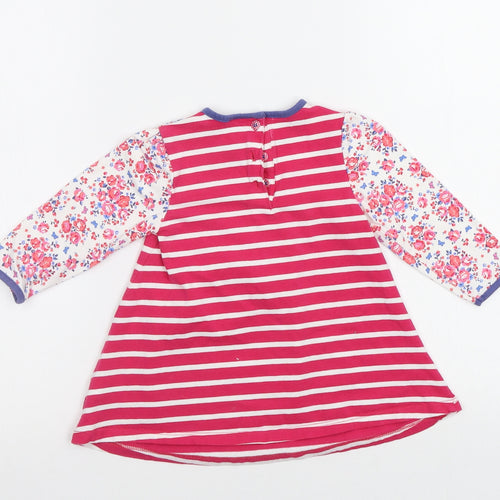 Mini Club Baby Pink Striped  A-Line  Size 9-12 Months