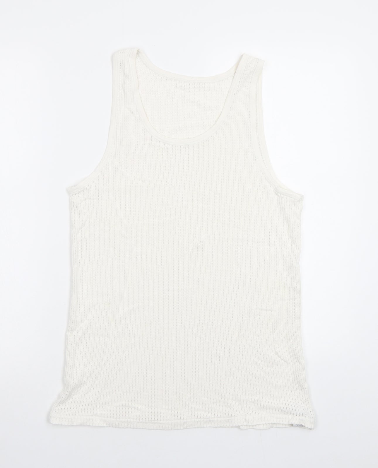 M&S Mens White    T-Shirt Size M  - Vest
