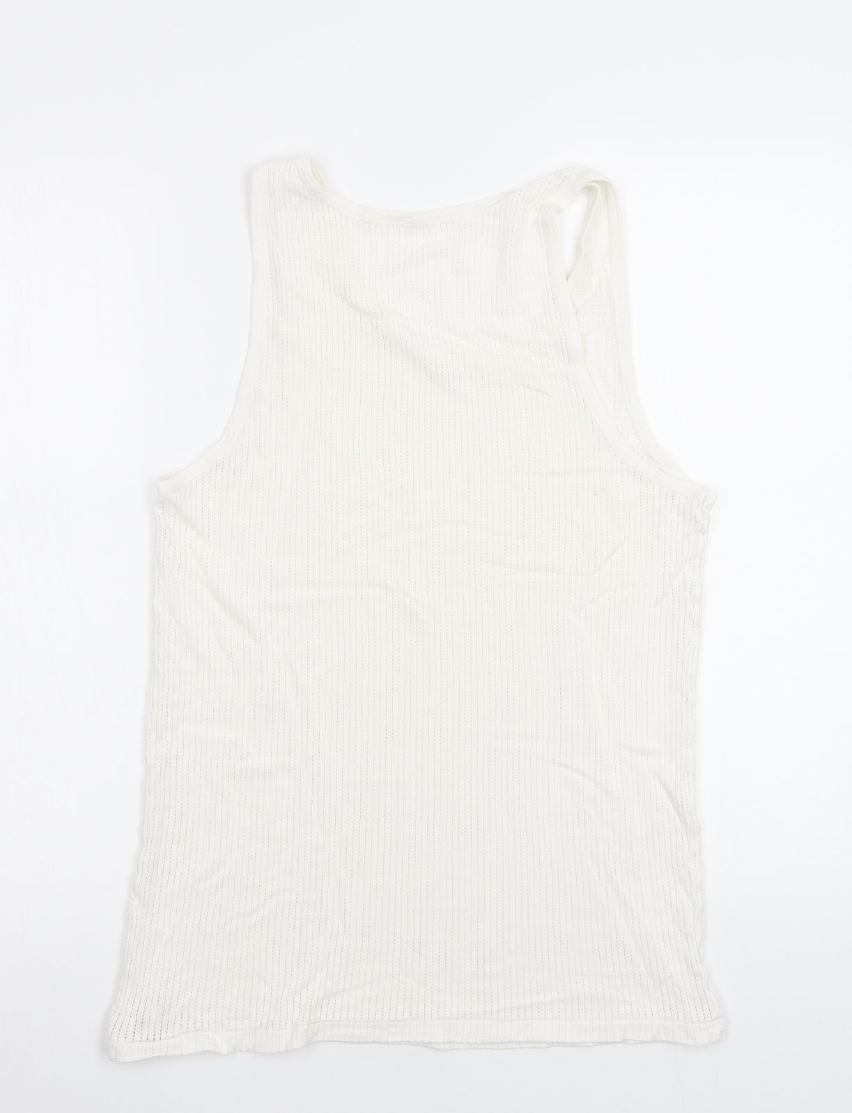 M&S Mens White    T-Shirt Size M  - Vest