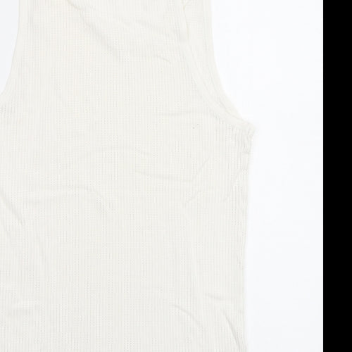 M&S Mens White    T-Shirt Size M  - Vest