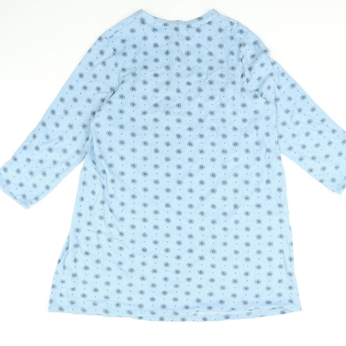 Marks and spencers Womens Blue Floral   Nightshirt Size 20