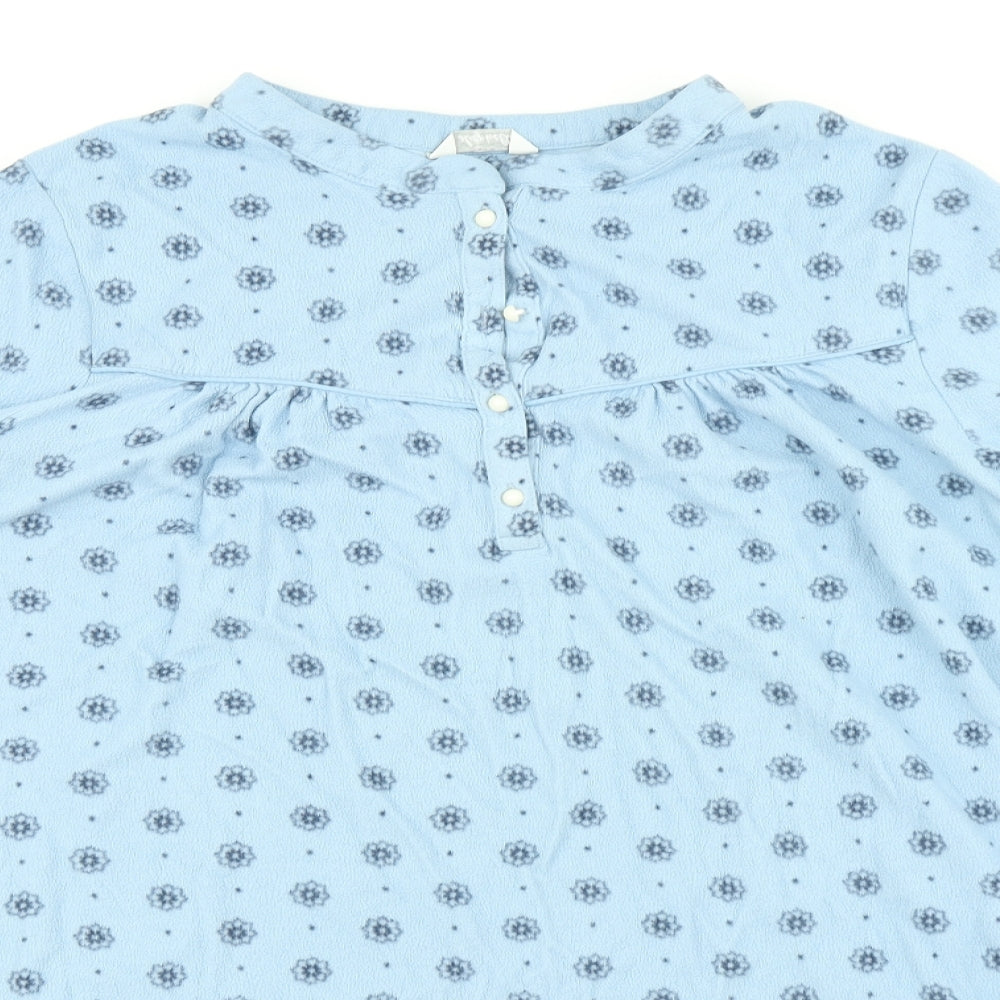 Marks and spencers Womens Blue Floral   Nightshirt Size 20