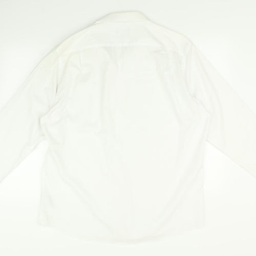 Debenhams Mens White    Dress Shirt