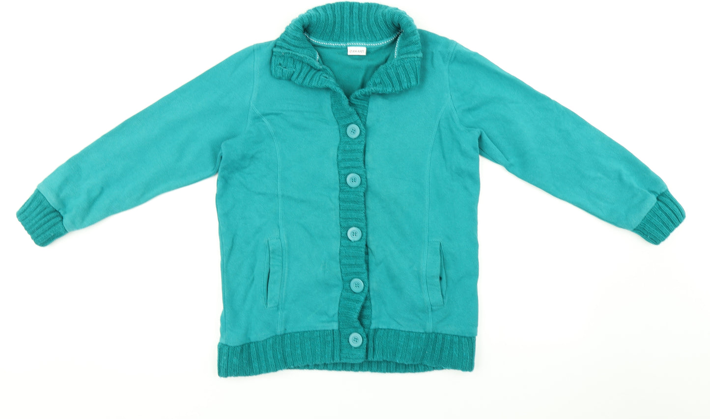 Damart Womens Blue   Cardigan Jumper Size 12