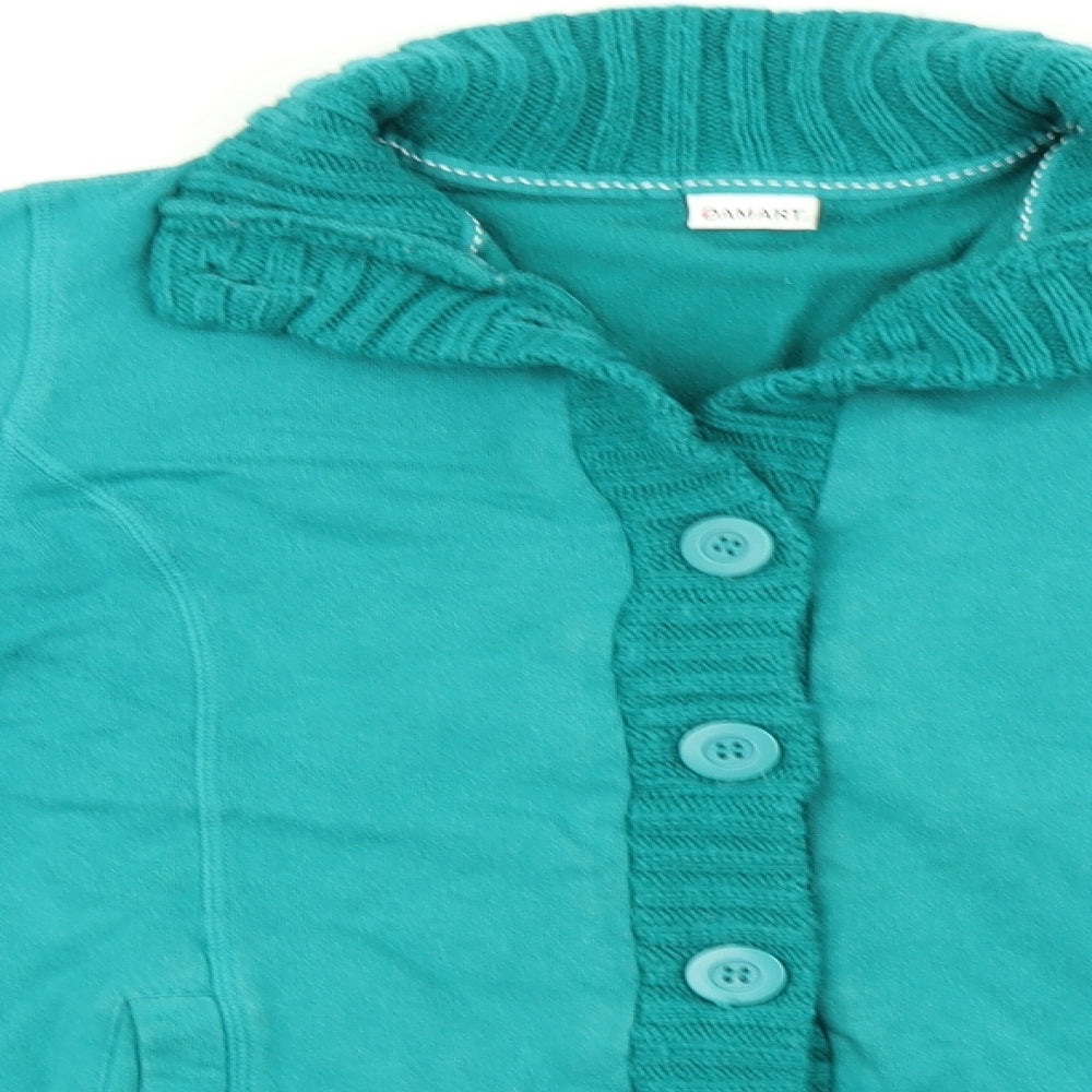 Damart Womens Blue   Cardigan Jumper Size 12