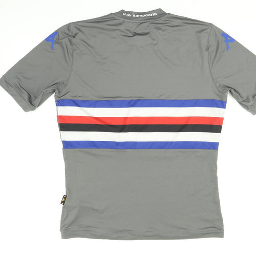 Kappa Mens Grey Striped   T-Shirt Size XL